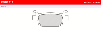 Тормозные колодки FERODO FDB2212SM (27070)