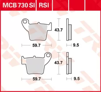 Тормозные колодки LUCAS MCB730SI TRW / LUCAS (6780)