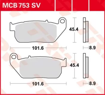 Тормозные колодки LUCAS MCB753SV TRW / LUCAS (6797)