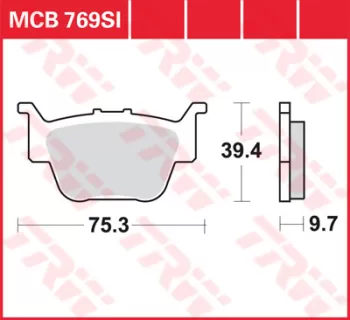 Тормозные колодки LUCAS MCB769SI TRW / LUCAS (6807)