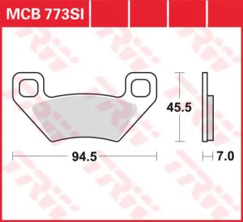 Тормозные колодки LUCAS MCB773SI TRW / LUCAS (6808)