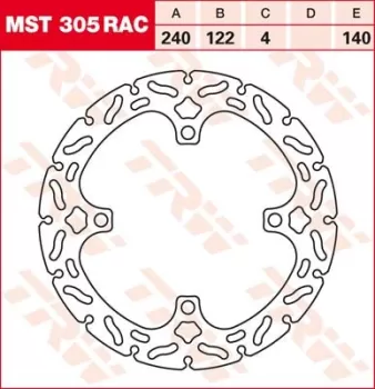 Тормозной диск LUCAS MST305RAC TRW / LUCAS (27321)