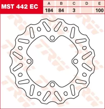 Тормозной диск LUCAS MST442EC TRW / LUCAS (6127)
