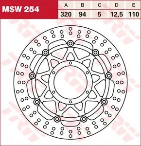 Тормозной диск LUCAS MSW254 (27334)