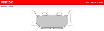 Тормозные колодки Ferodo FDB2003EFP (84217)