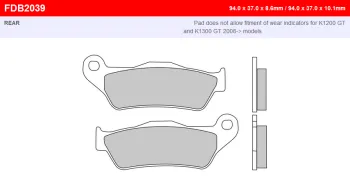 Гальмівні колодки Ferodo FDB2039EFP (84225)