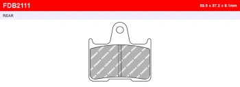 Тормозные колодки Ferodo FDB2111EFP (84229)