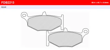 Тормозные колодки Ferodo FDB2213EFP (84220)