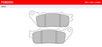 Тормозные колодки FERODO FDB2253ST (FDB2253KST) (6595)