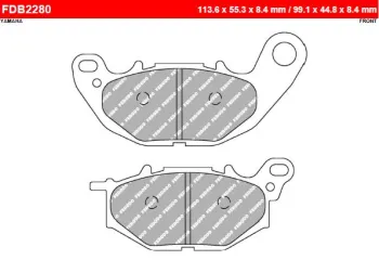 Тормозные колодки Ferodo FDB2280EF (87314)