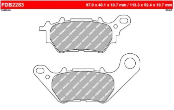 Тормозные колодки Ferodo FDB2283EF (85549)