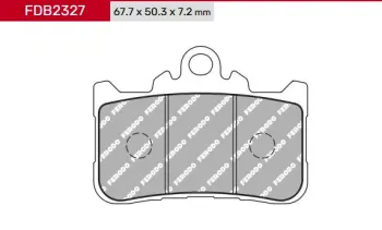 Тормозные колодки Ferodo FDB2327ST (85548)