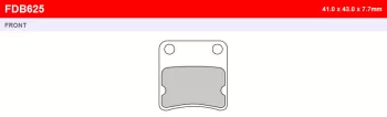 Тормозные колодки FERODO FDB625EF (7761)