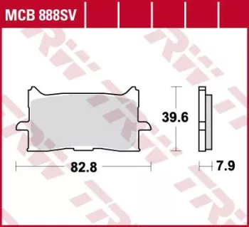 Гальмівні колодки LUCAS MCB888SV TRW / LUCAS (7772)
