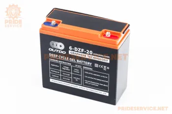 Аккумулятор 6DZF20 - 12V20Ah (L180xW78xH170mm) для ИБП, игрушек и др. OUTDO (43002)