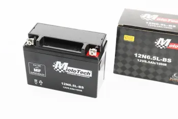 Аккумулятор Mototech 6,5Ah 12N6,5L-BS (L140 x W65 x H100mm) (61982)