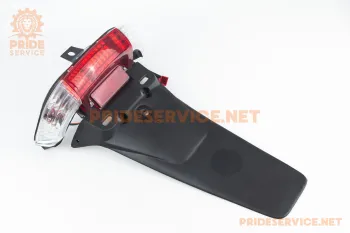 Honda DIO AF-18/25 - заднее крыло + фонарь в сборе (прозрачные повороты) Китай (65468)