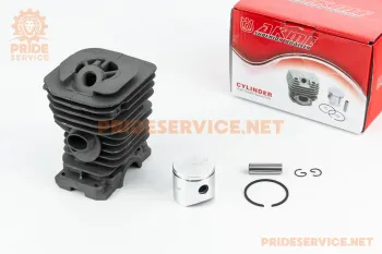 Husqvarna 137 - Циліндр к-кт (цпг) 38mm (палець 10mm) чорний AKME (66292)