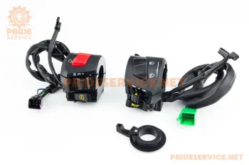 LIFAN LF150-2E - Блок кнопок на руле левый + правый (под трос дросселя) (68806)