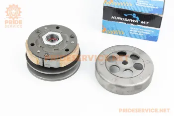 Yamaha JOG 5BM / 4JP - Вариатор задний к-кт (3 колодки) тип 1 KUROSAWA (72136)