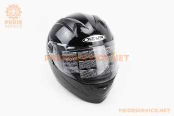 Шлем закрытый Zeus ZS-811 Solid (размер XL) чёрный (72593)
