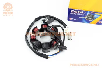 50CC4T - Статор магнето (генератора) 8 котушок, роз'єм мама 2+2, висота 31мм TATA (74435)
