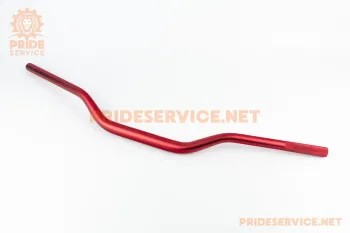 Кермо універсальне (кріплення 28мм, подовжене) TUNING, червоне Китай (75636)