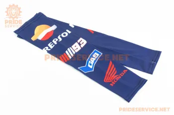 Рукава сонцезахисні S (41-48см), чорні з малюнком HONDA Repsol Китай (76831)