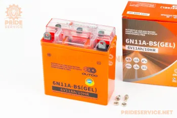 Аккумулятор Outdo 6N11A-BS GEL 6V11Ah (L121xW58xH130мм) (78210)