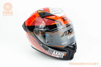 Шлем интеграл Axxis Fenix Essence (размер S) чёрно-красный (78541)