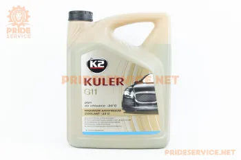Жидкость охлаждающая (антифриз) K2 Kuler Long Life G11 (-35°C) голубая, 5L (79896)