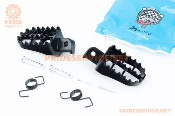 Подножки передние к-кт 2шт (Enduro, Pitbike) чёрный (80096)