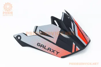 Козырёк шлема кроссового Galaxy GLX-803, чёрно-красный мат (82352)