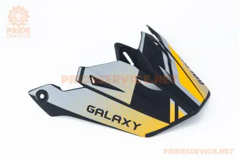 Козирок шолома кросового Galaxy GLX-803, чорно-помаранчевий мат (82354)