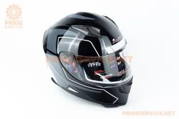 Шолом інтеграл Galaxy GLX-313 (розмір S) чорно-білий (82359)