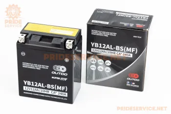 Аккумулятор Outdo YB12AL-BS(MF) 12V12Аh кислотный (L132xW78xH156мм) (84401)