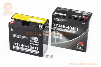 Аккумулятор Outdo YT14B-4(MF) 12V12Аh кислотный (L150xW70xH145мм) (84404)