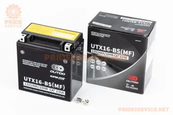 Аккумулятор Outdo UTX16-BS(MF) 12V14Аh кислотный (L150xW87xH161мм) (84406)