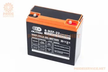 Аккумулятор Outdo 6DZF22 12V21Ah кислотный (L180xW78xH170мм) (84982)