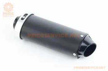 Глушник прямоточний без коліна 250x85мм TUNING, сірий Китай (85483)