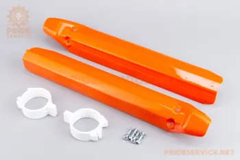 Shineray XY250GY-6B - Пластик захист вилки передньої к-кт (помаранчевий) (85740)