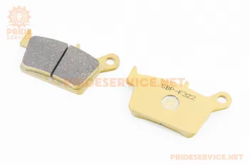 LX250GY-3 - Тормозные колодки дисковые, жёлтые SBP-F322 YONGLI (86398)