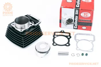 CG 250CC - Цилиндр к-кт (цпг) 65.5мм (высота 81/107мм, палец 15мм) чёрный SEE (87175)