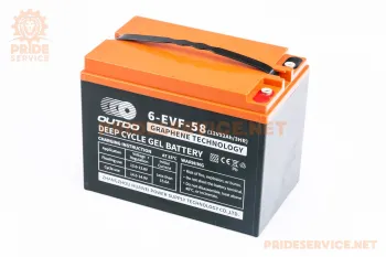 Аккумулятор Outdo 6EVF58 12V52Ah GEL (L233xW135xH172мм) для электротранспорта (87475)