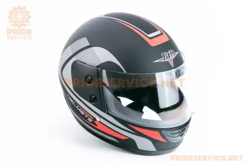 Шлем интеграл BLD 825A (размер XS) чёрно-красный мат (88233)