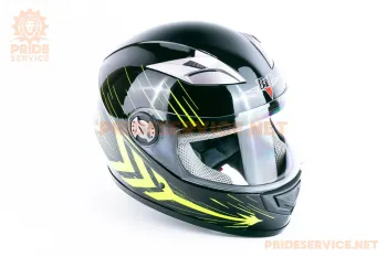 Шлем интеграл BLD 830 (размер М) чёрно-салатовый (88236)