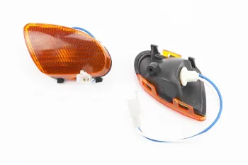 Yamaha JOG APRIO повороти передні в зборі к-кт 2шт, жовті, тип 1 Китай (11721)