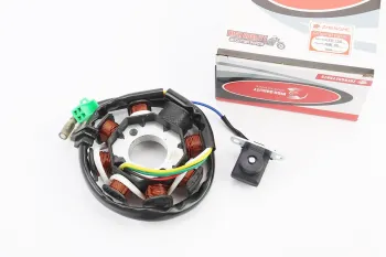 125-150CC4T - Статор магнето 8 котушок, роз`єм мама 3+2 (висота 28мм) ZHENGHE (13785)