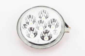 Фари круглої передня частина DELTA/ALPHA 5 + 1-LED, d-140mm, TUNING Китай (16751)