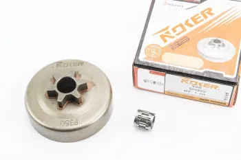 Partner 350-351 - Тарілка зчеплення + зірка (зварна) 3/8-6 + підшипник NOKER (28397)
